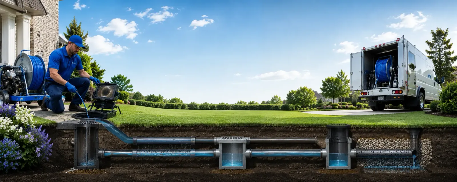 Outdoor drain cleaning information for Clemmons, NC